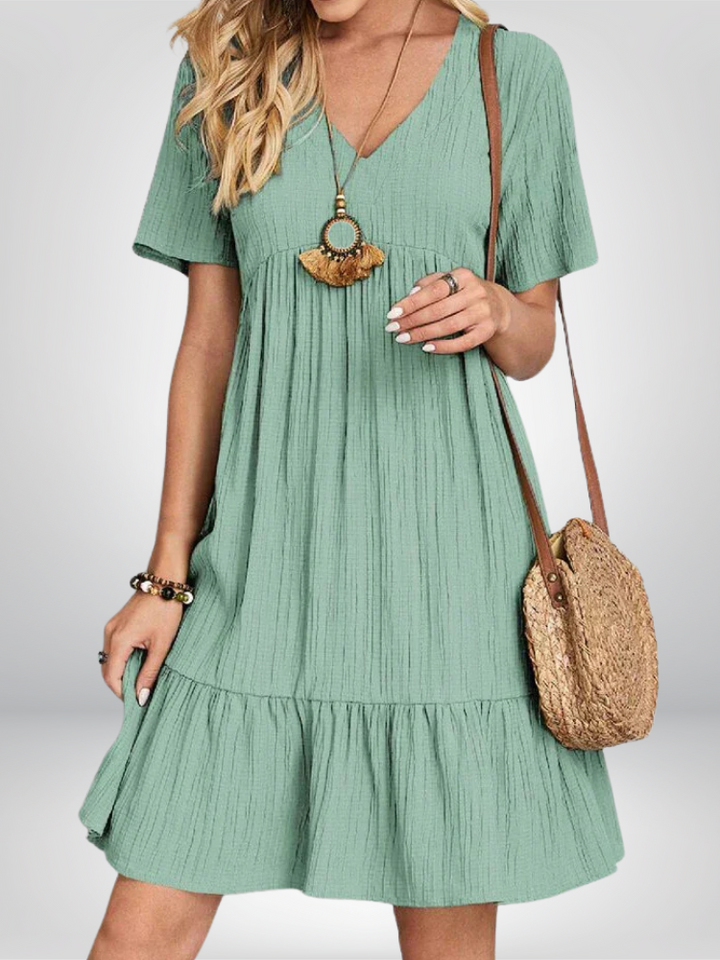 Adeline™ | Chic V-Neck Summer Dress