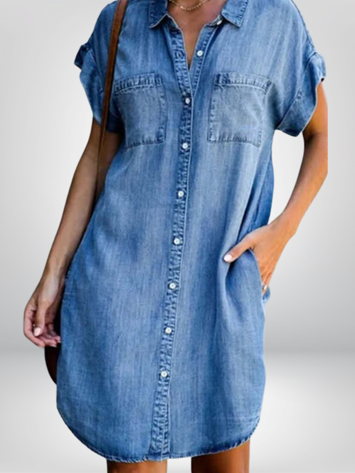 Ayla – Effortless Chic Button-Up Shirt Dress