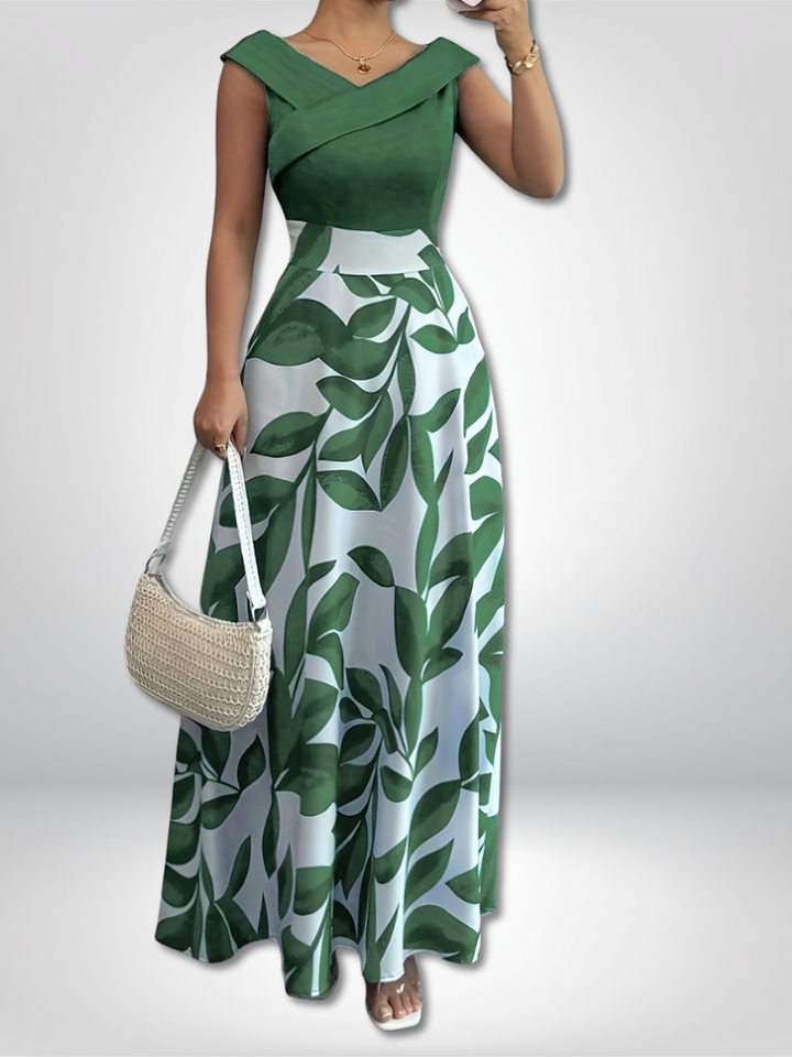 Noelia | Floral V-Neck Maxi Dress