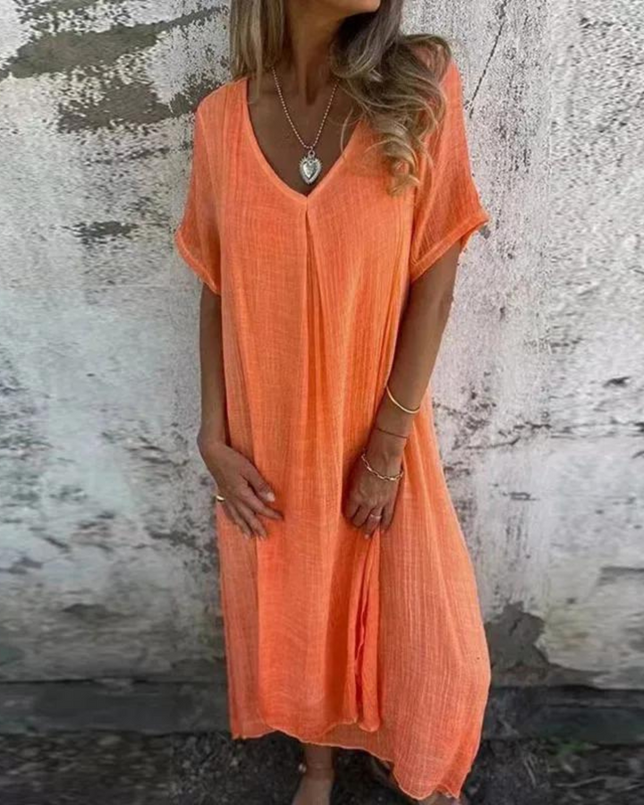 Maribelle – Boho Linen Summer Dress