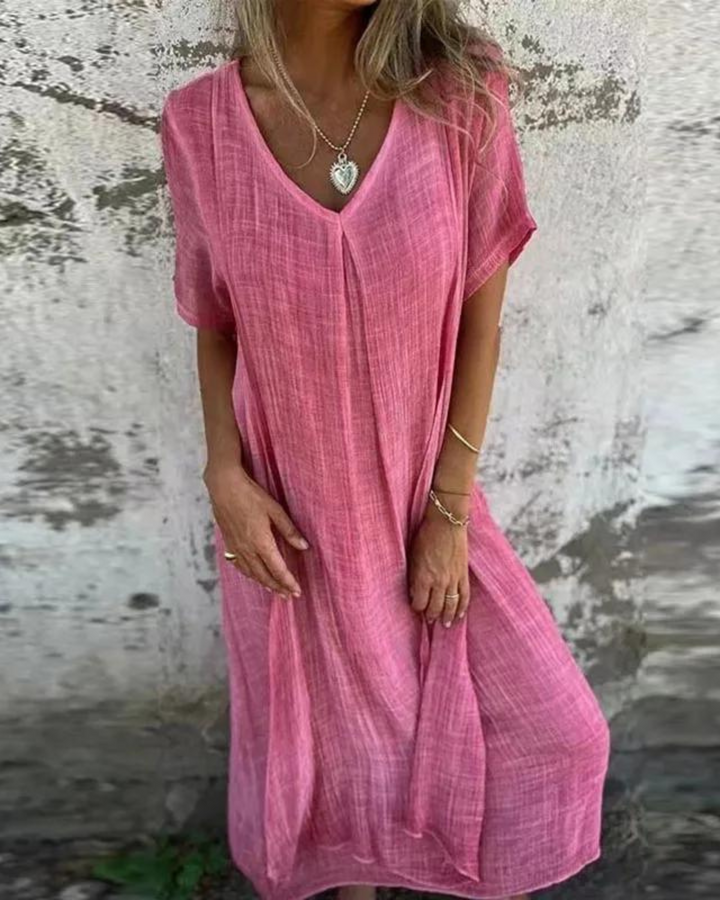 Maribelle – Boho Linen Summer Dress