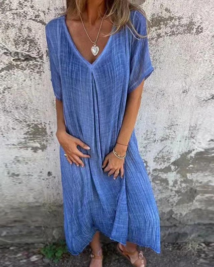 Maribelle – Boho Linen Summer Dress