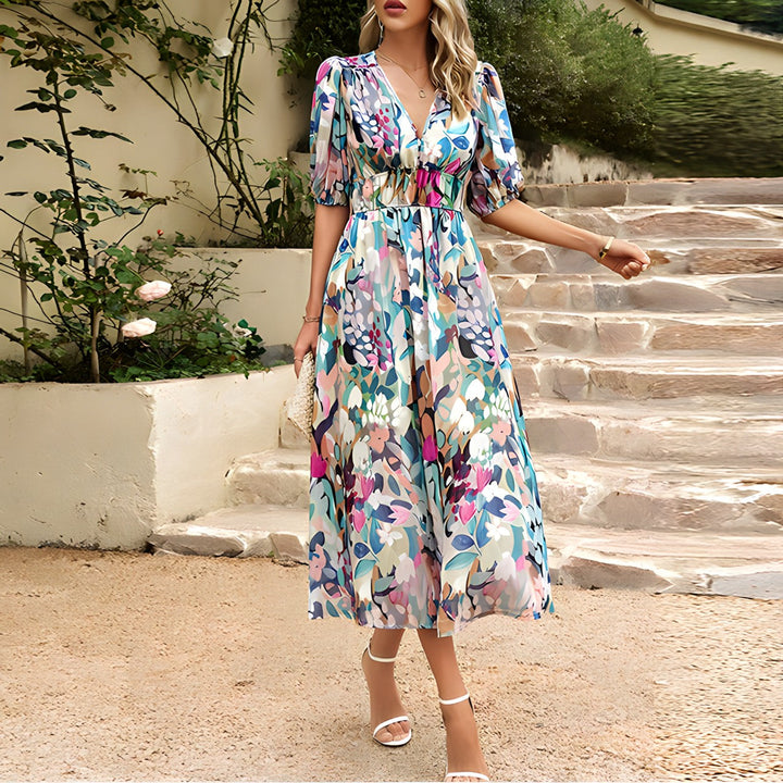 Blessie – Maxi Dress with Floral Print