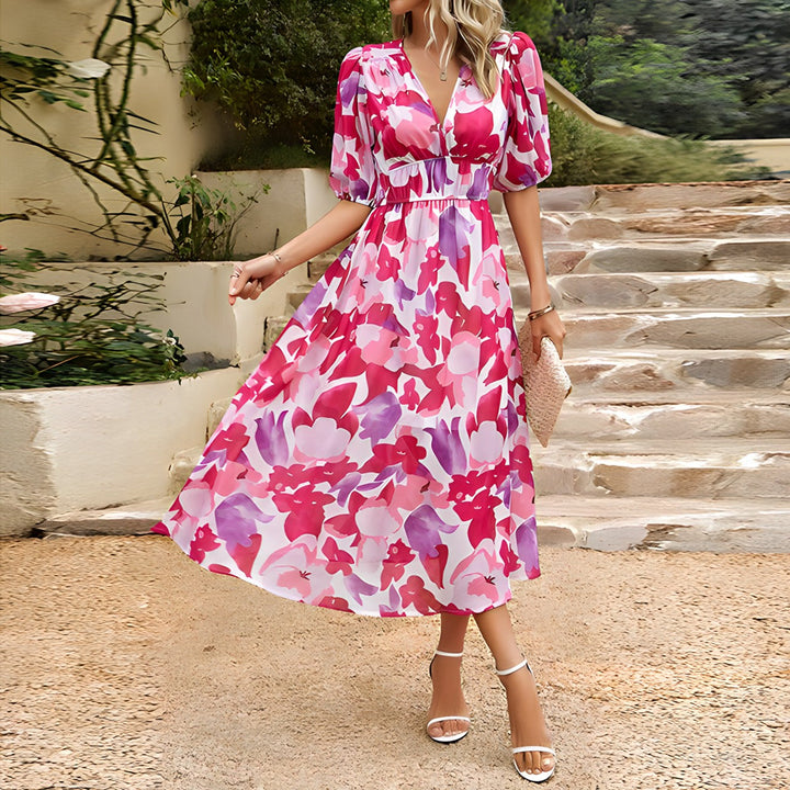 Blessie – Maxi Dress with Floral Print
