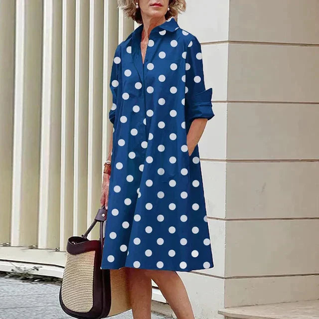Elara – Everyday Midi Shirt Dress