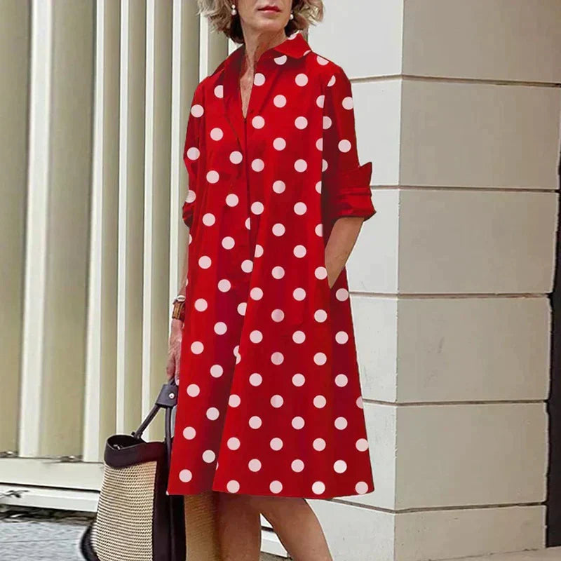 Elara – Everyday Midi Shirt Dress