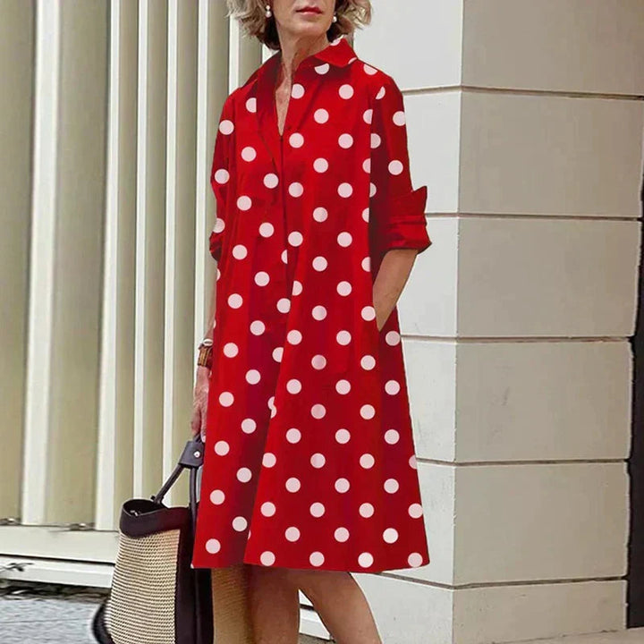 Elara – Everyday Midi Shirt Dress