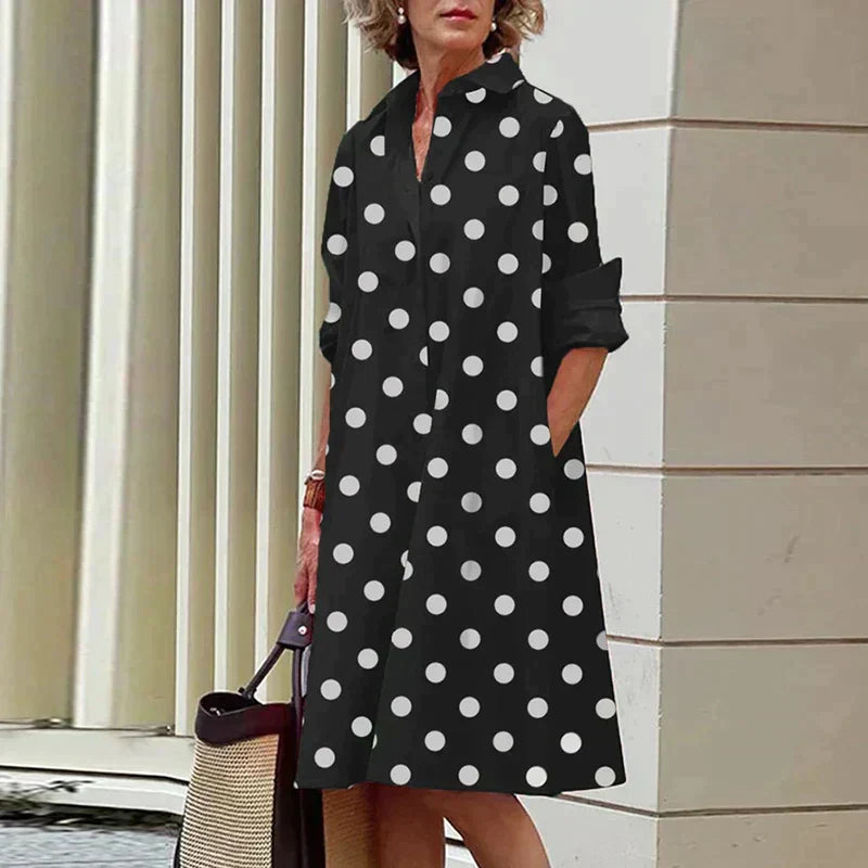 Elara – Everyday Midi Shirt Dress