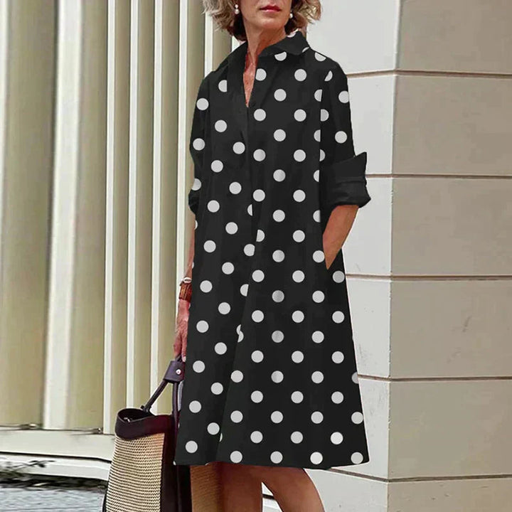 Elara – Everyday Midi Shirt Dress