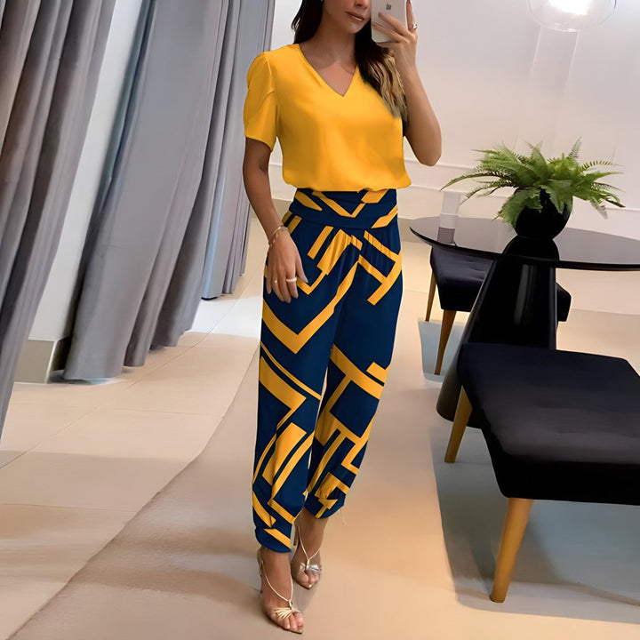 Alexandra – Stylish Blouse and Trousers Set