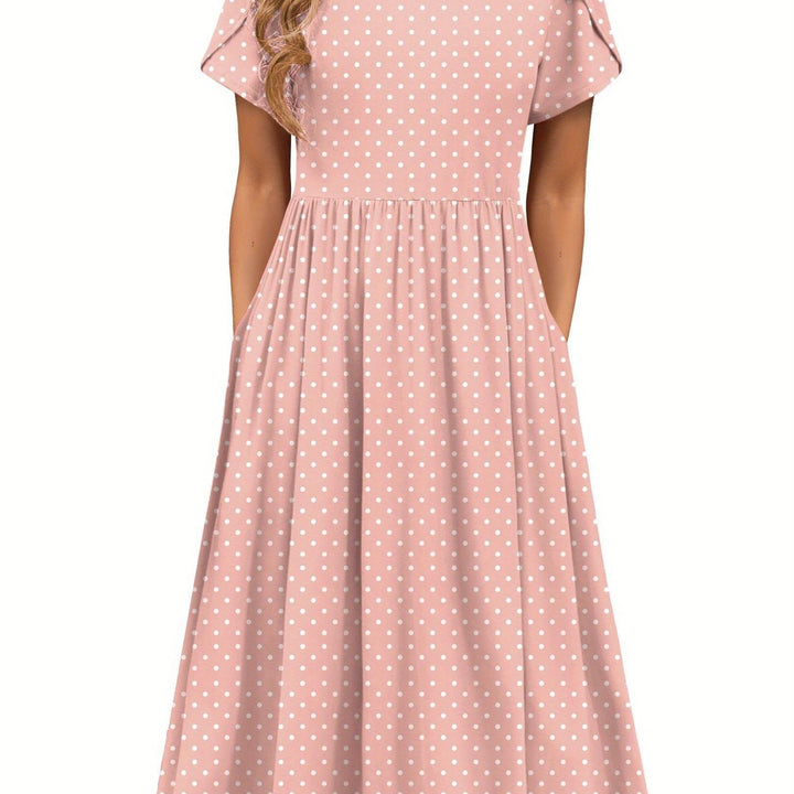 Carys™ – Floral Midi Dress with Pockets
