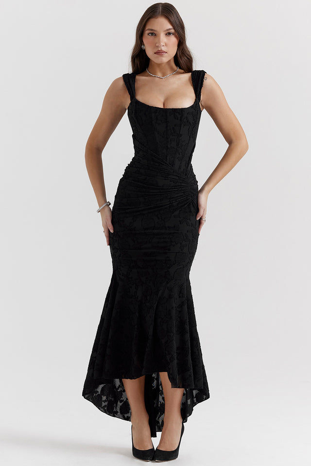 Althea | Sculpted Waist Midi Dress
