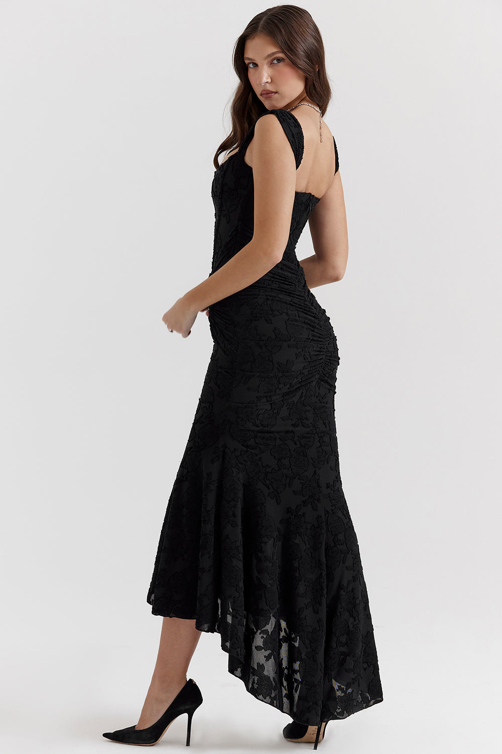 Althea | Sculpted Waist Midi Dress