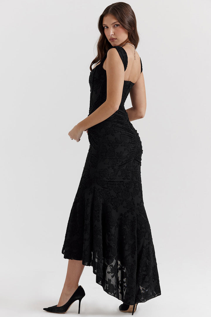 Althea | Sculpted Waist Midi Dress