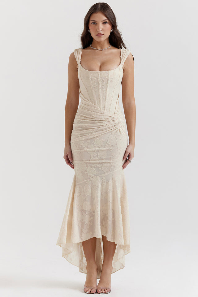 Althea | Sculpted Waist Midi Dress