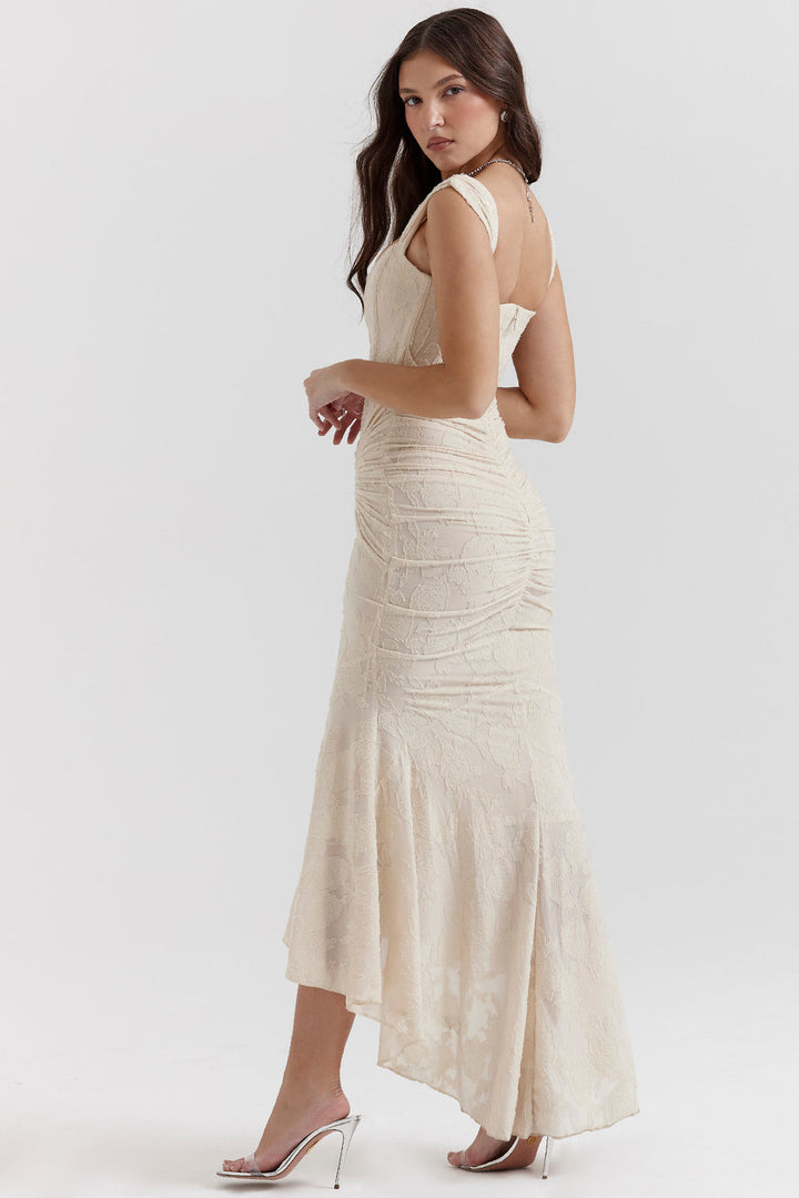 Althea | Sculpted Waist Midi Dress