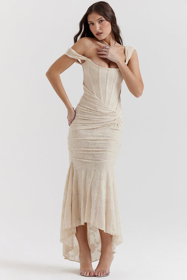 Althea | Sculpted Waist Midi Dress