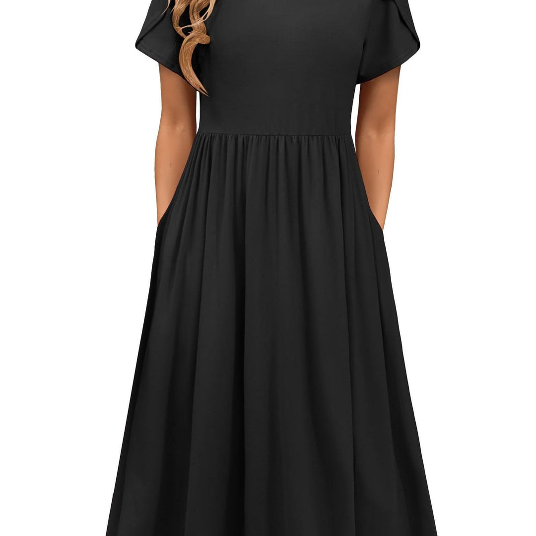 Carys™ – Floral Midi Dress with Pockets