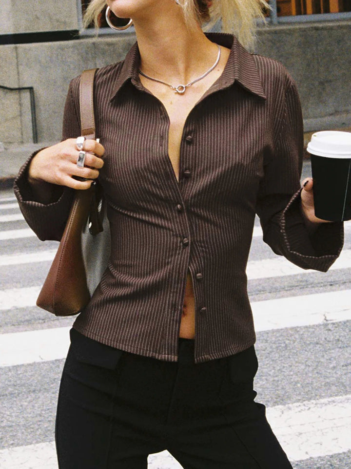 Veronica™ | Retro-Inspired Buttoned Top