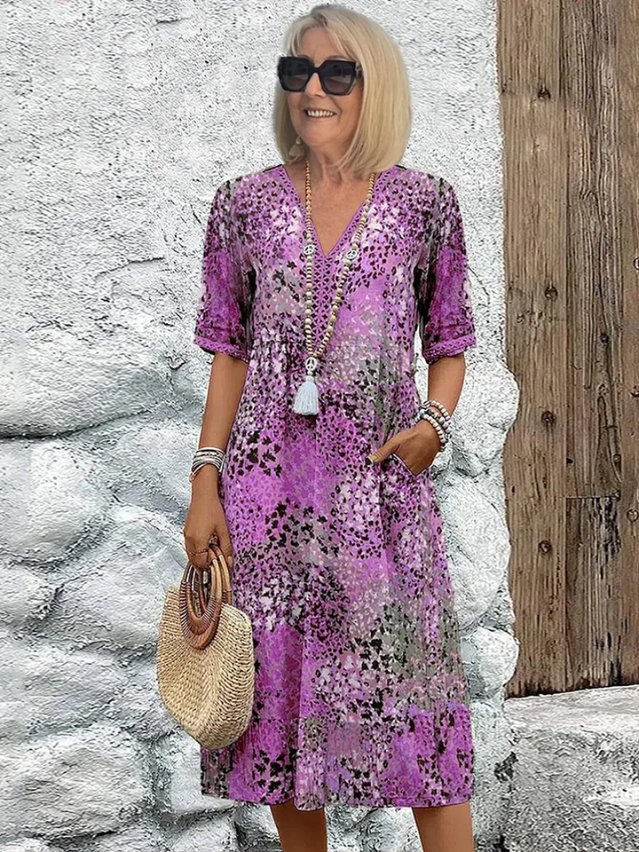 Hilary™ | Bold & Elegant Mid-Length Dress