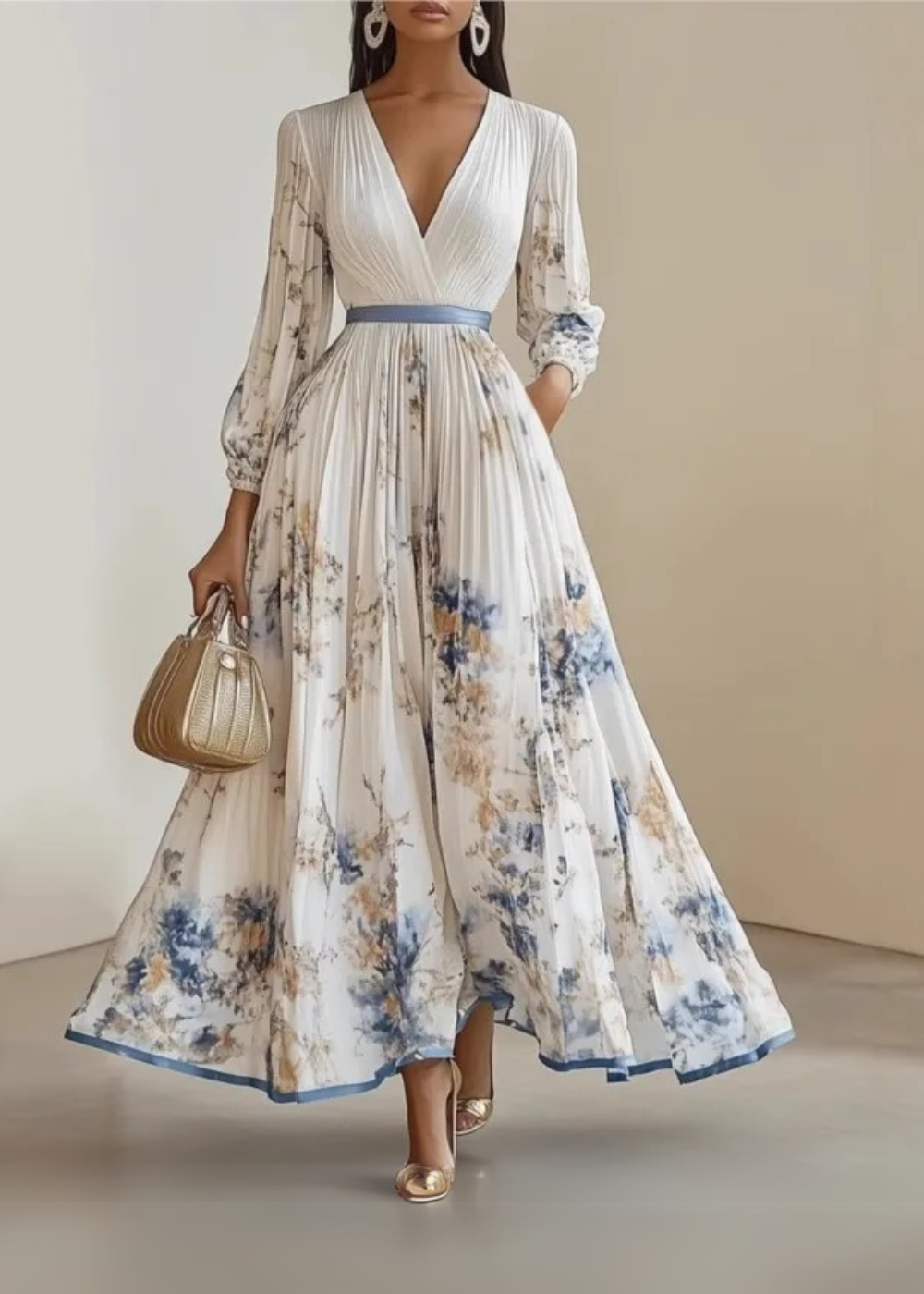 Annelise – Elegant Floral Maxi Dress