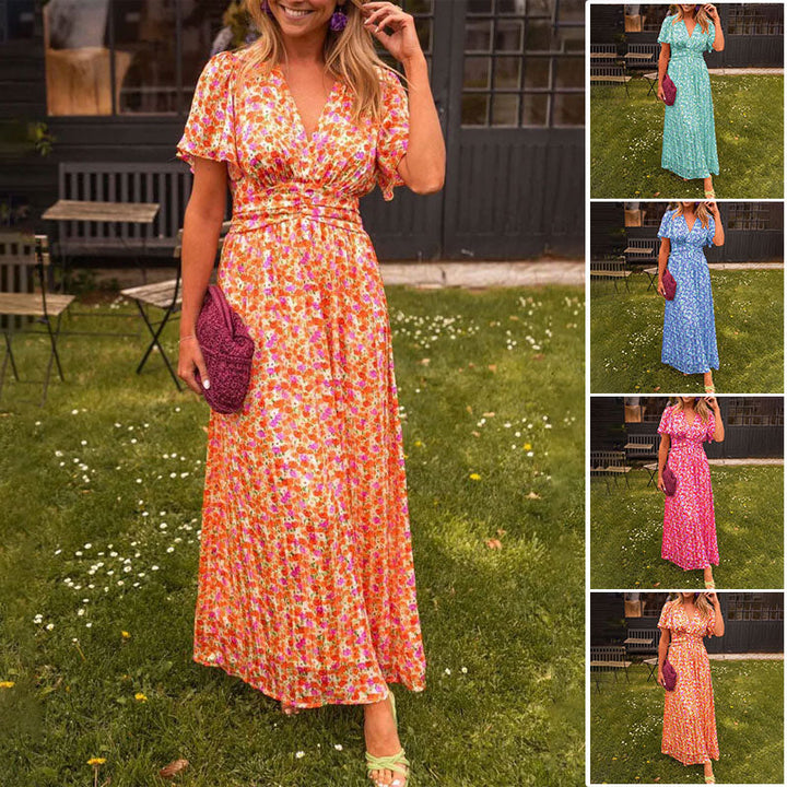 Naomi™ | Elegant V-Neck Dress