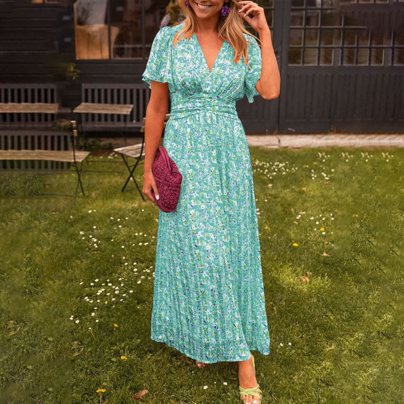 Naomi™ | Elegant V-Neck Dress