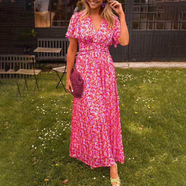 Naomi™ | Elegant V-Neck Dress