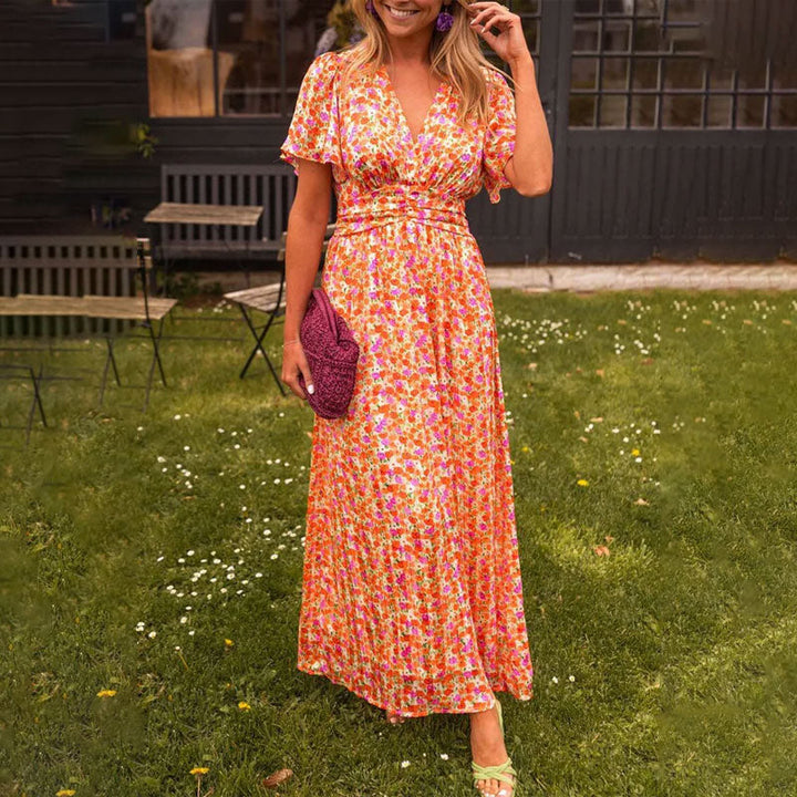 Naomi™ | Elegant V-Neck Dress