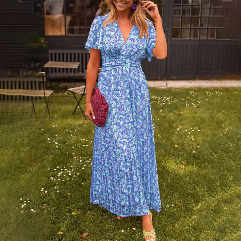 Naomi™ | Elegant V-Neck Dress