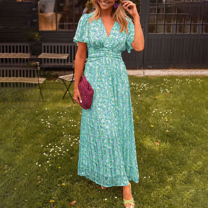 Naomi™ | Elegant V-Neck Dress