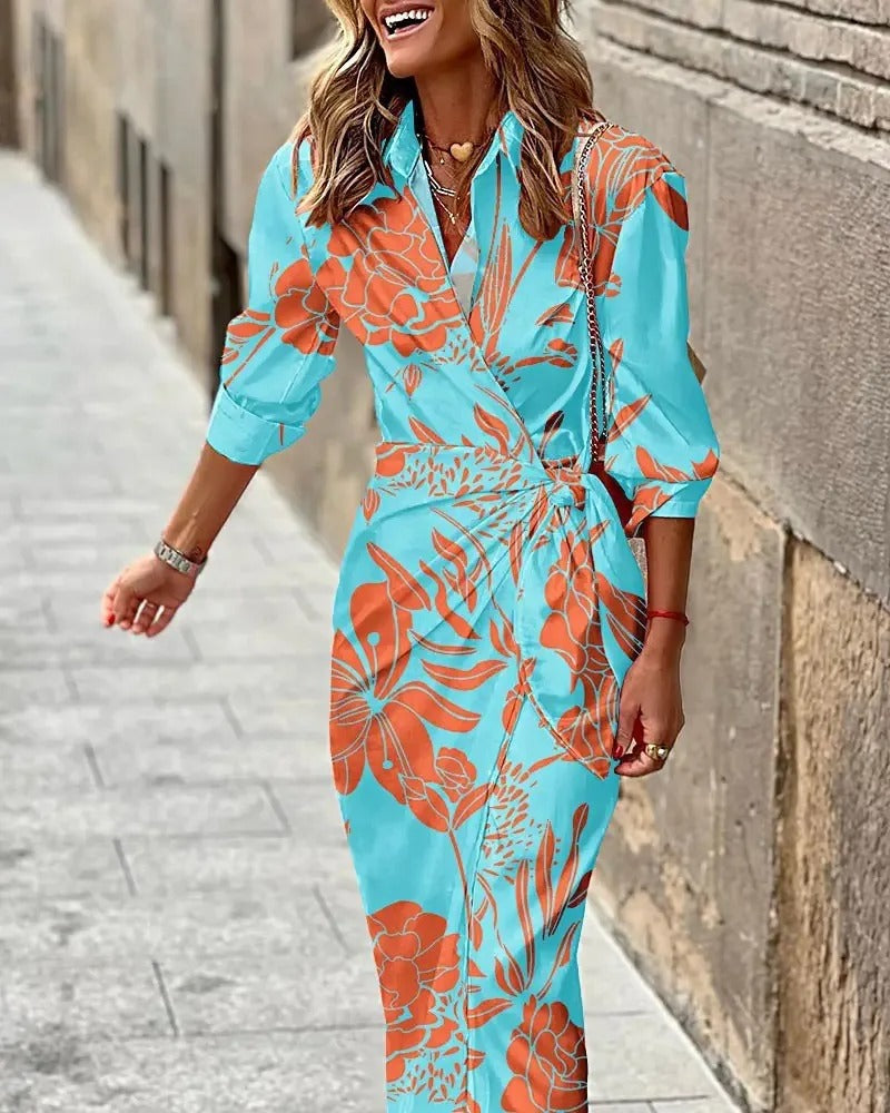 Vera – Printed Midi Dress