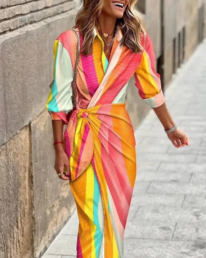 Vera – Printed Midi Dress