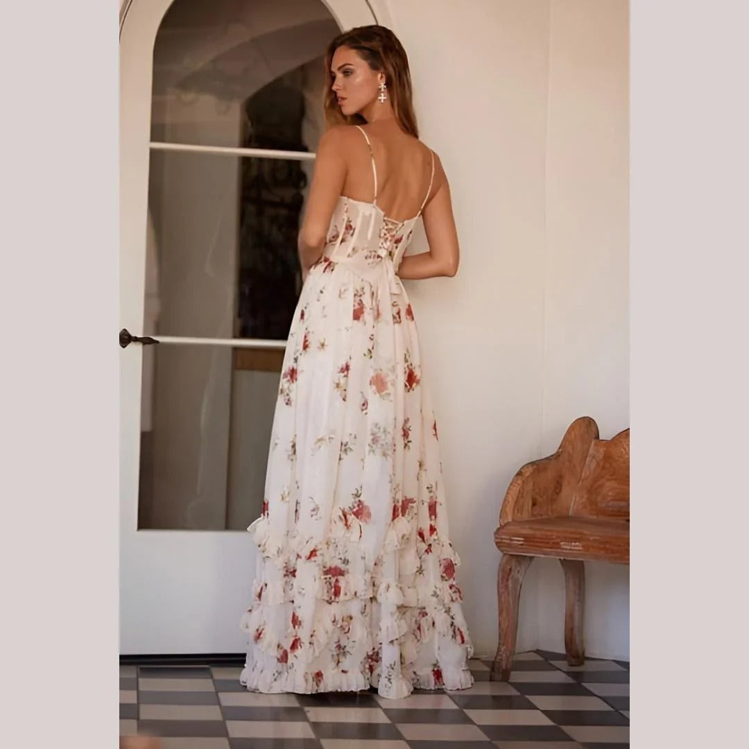Sonja | Flowing Floral Midi Dress